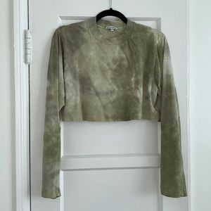 COTTON CITIZEN GREEN TOKYO CROP TEE SIZE XS